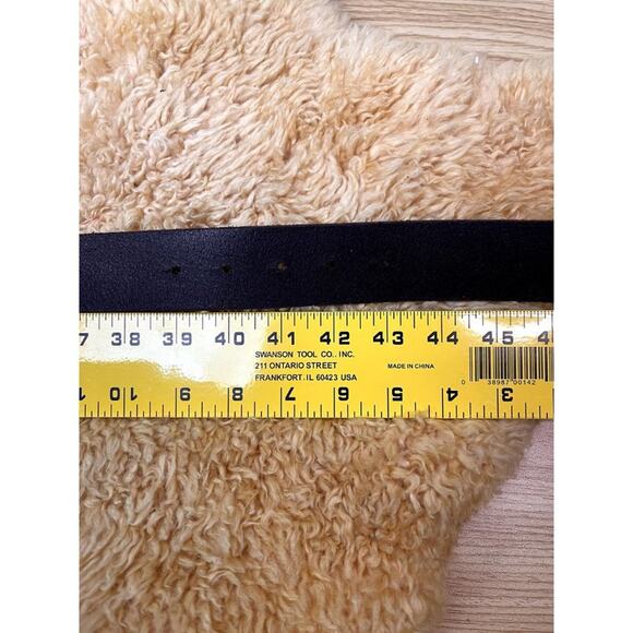 Lee Cowboy Brown Leather Belt With Oval Metal Buckle Made In Italy - Picture 12 of 16